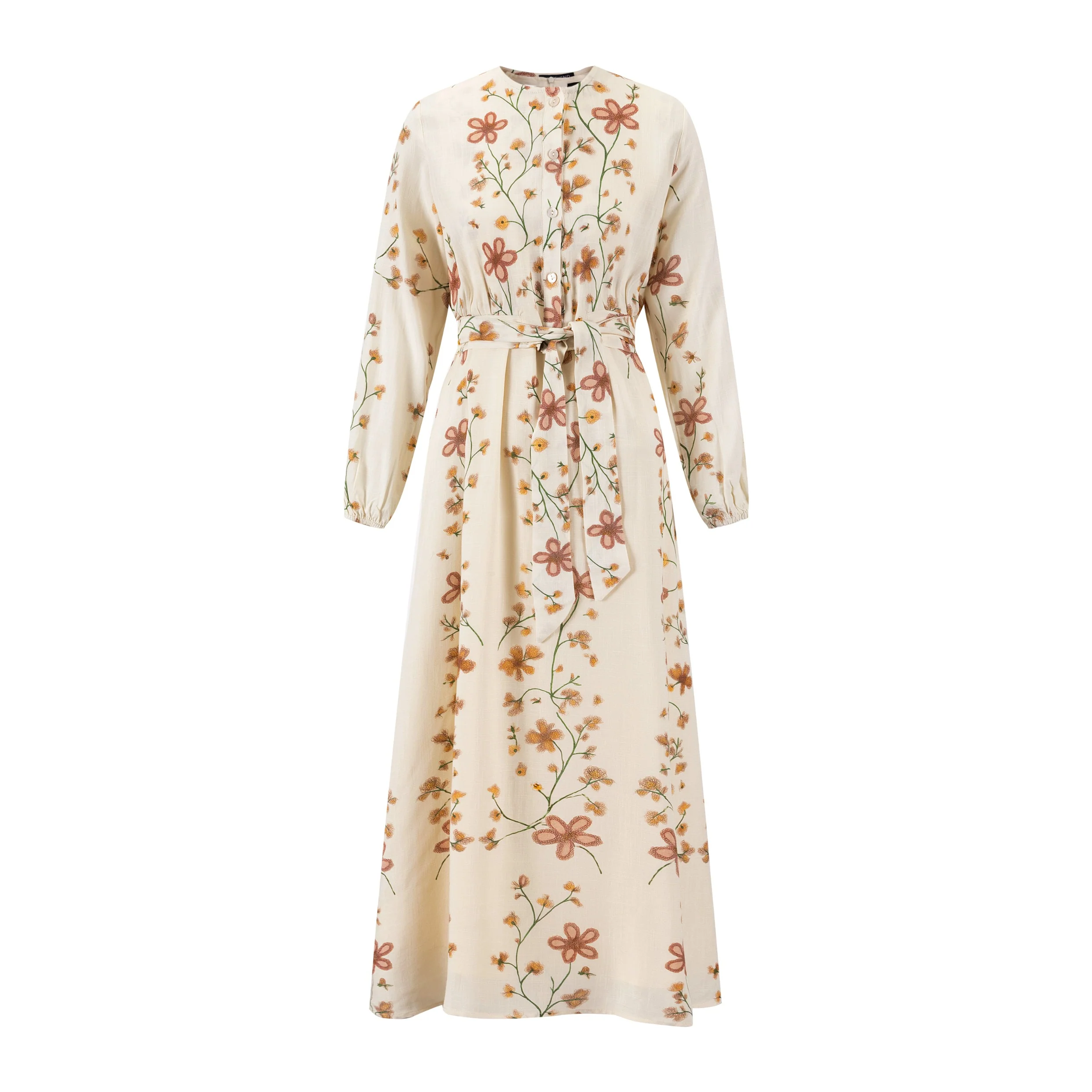 Vintage Floral Overlay Blouse Jumper - Image 2