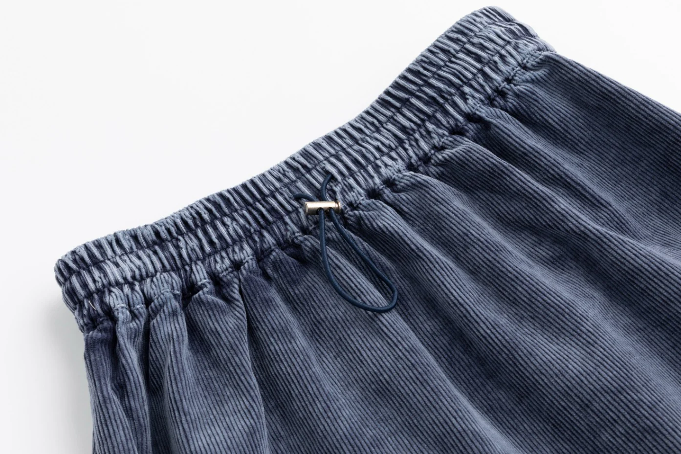 Washed Corduroy Skirt - Blue - Image 5