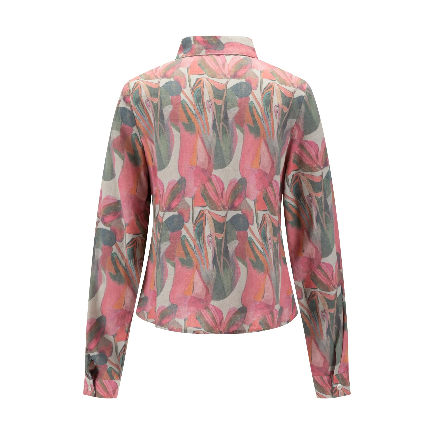 Watercolor Linen Blouse - Image 2