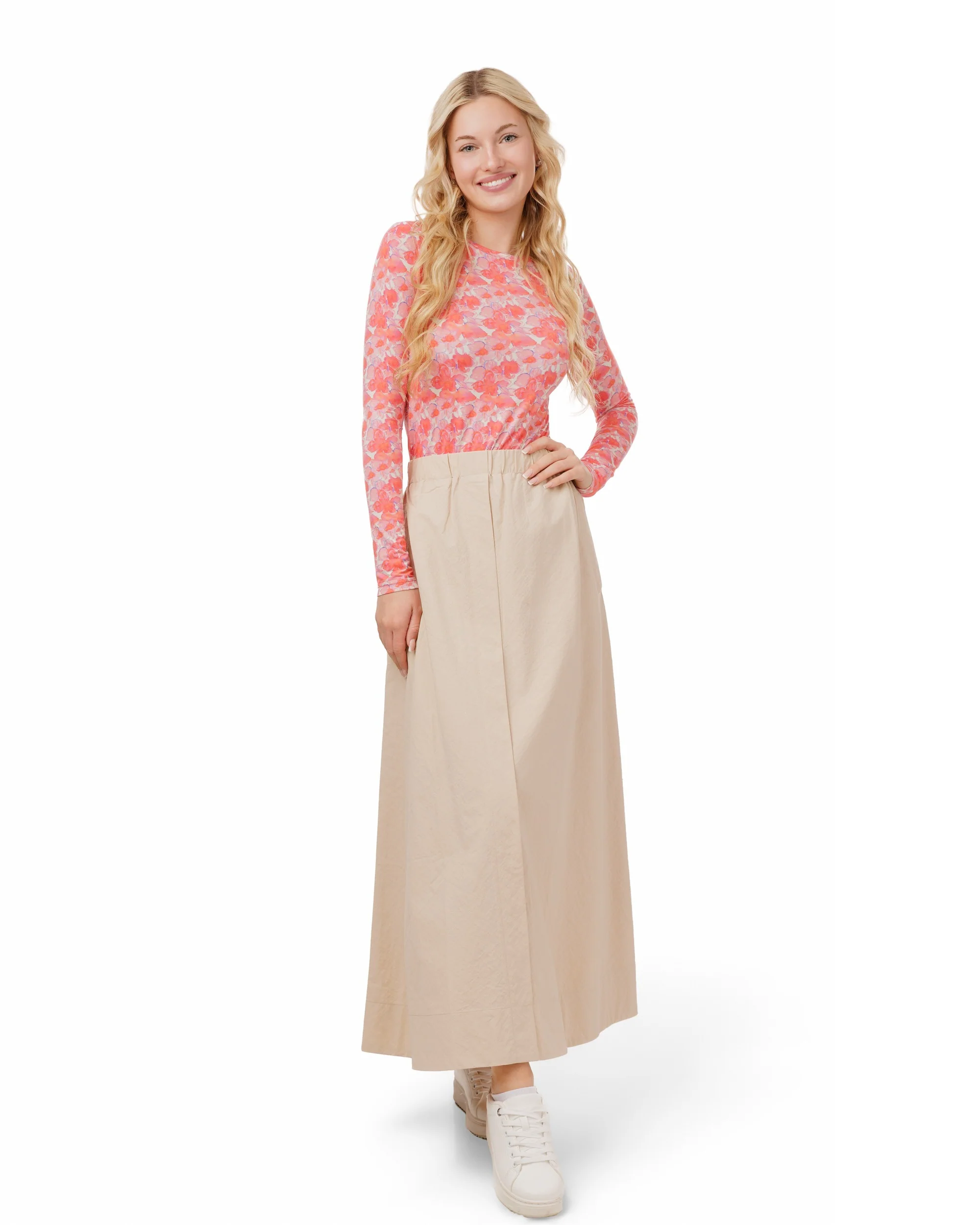 Watercolor T Shirt - Peach
