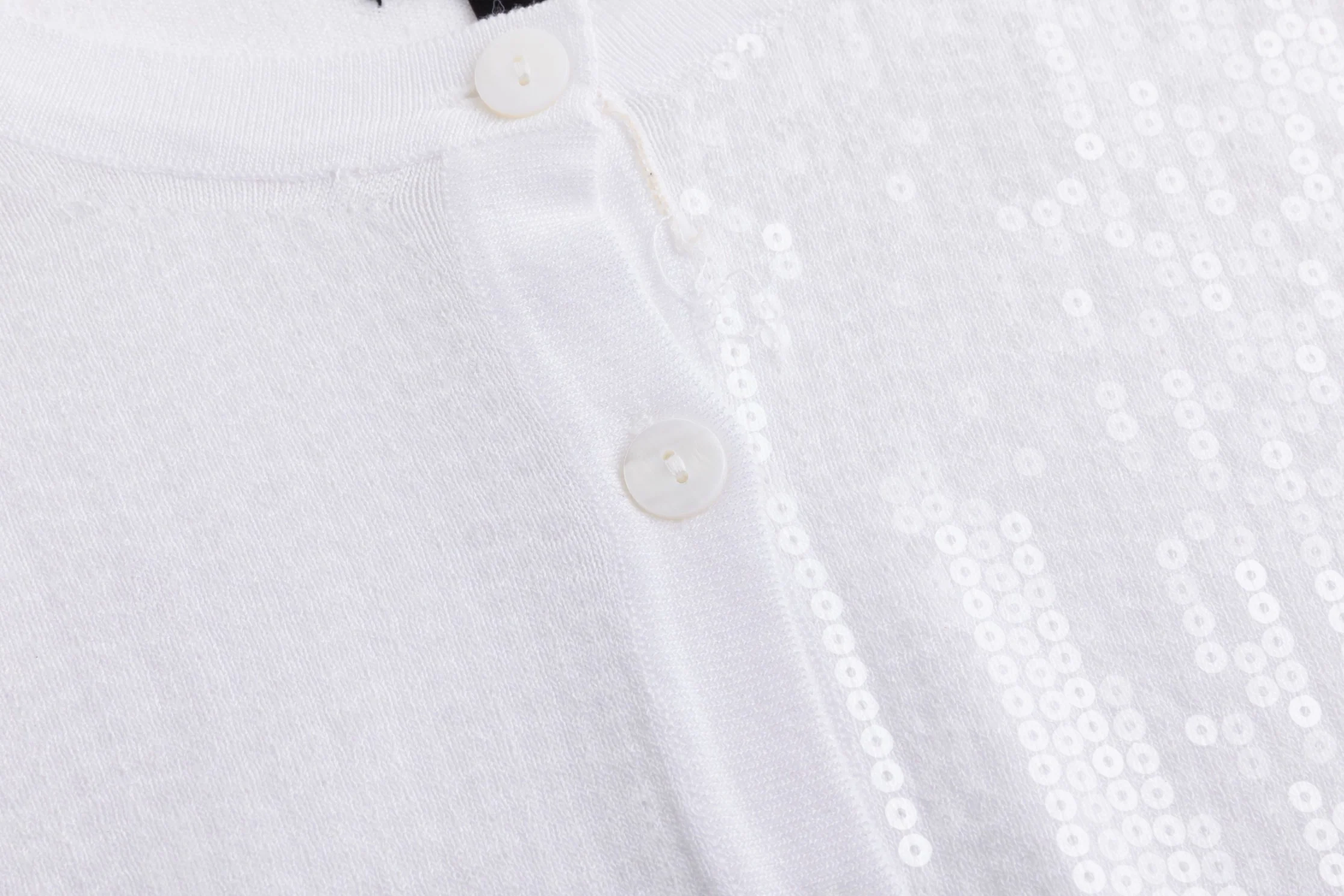 White Sequin Cardigan - Image 6