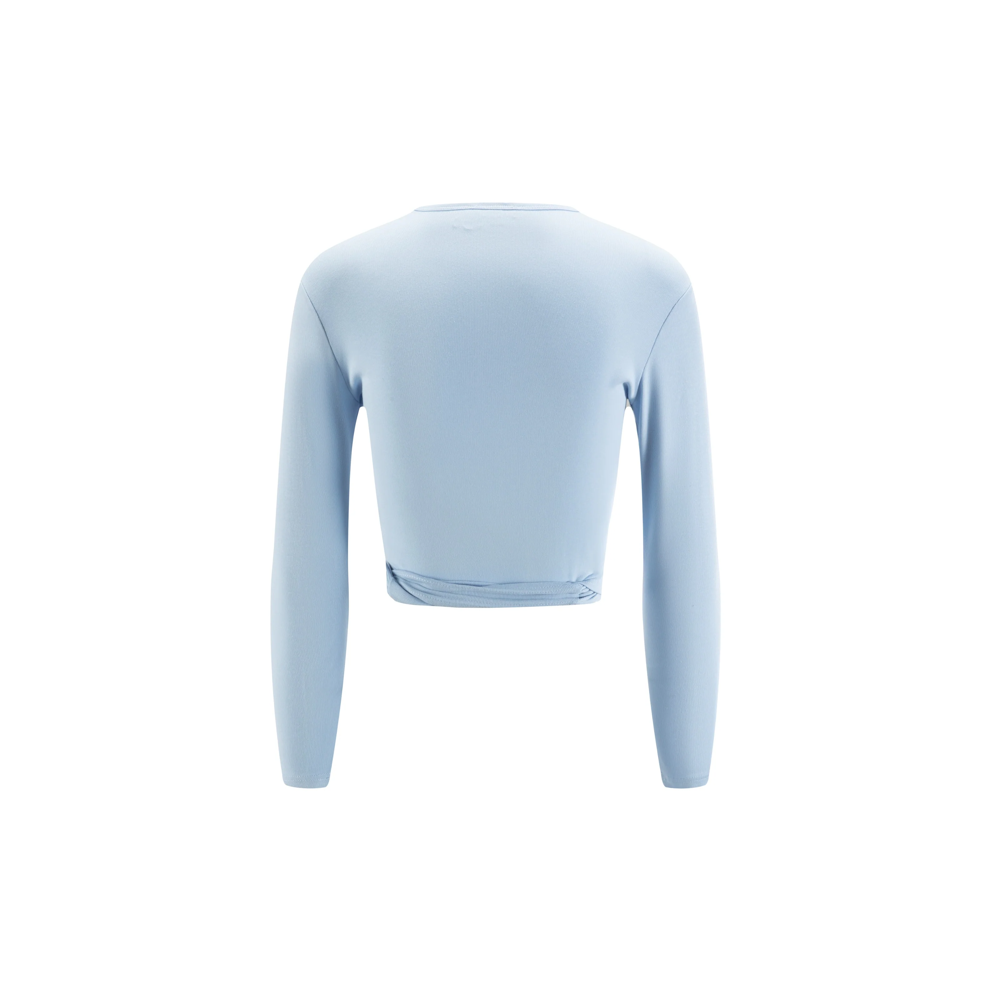 Wrap T-Shirt - Light Blue - Image 2