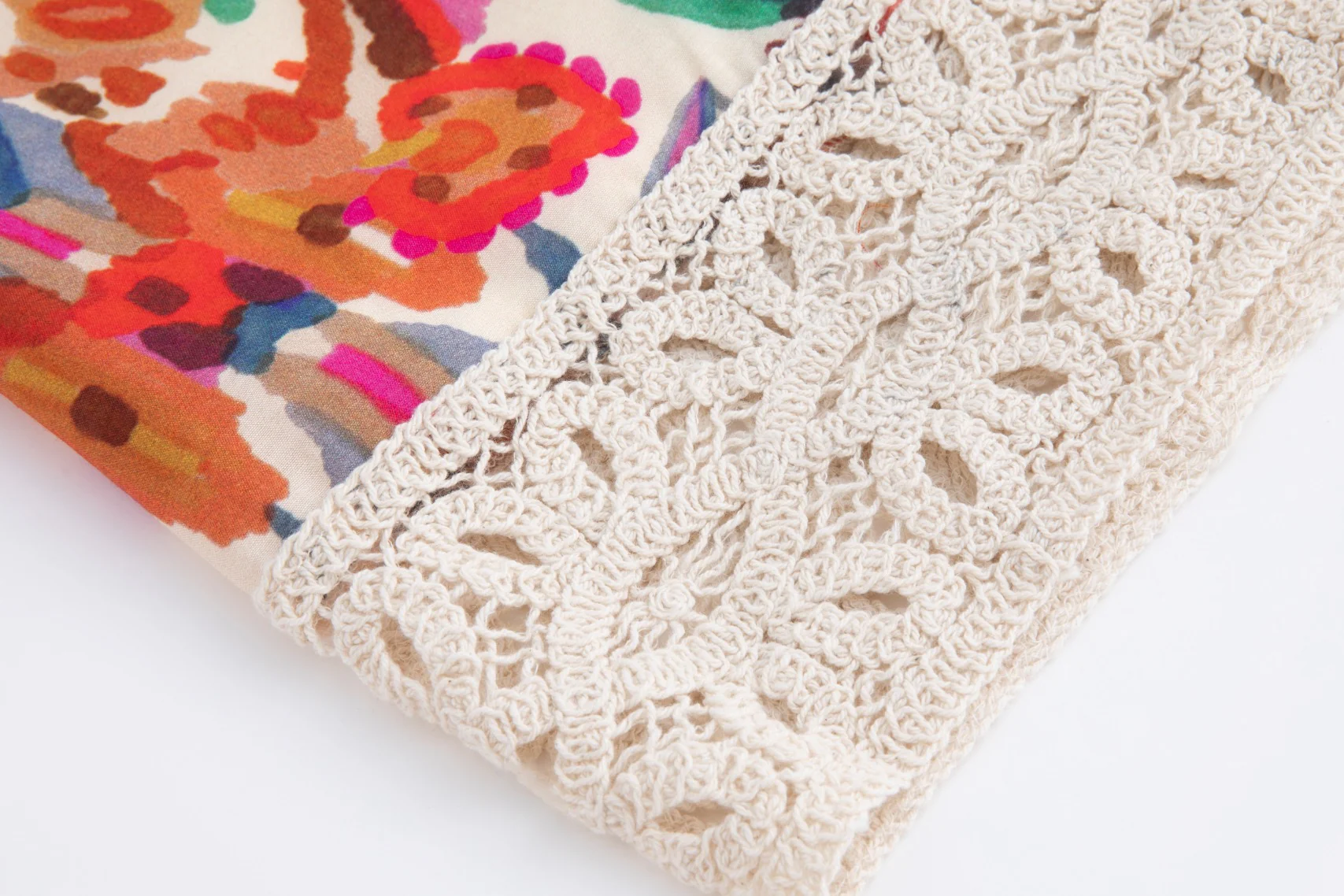 Multi Colored Crochet Lace Skirt - Image 5
