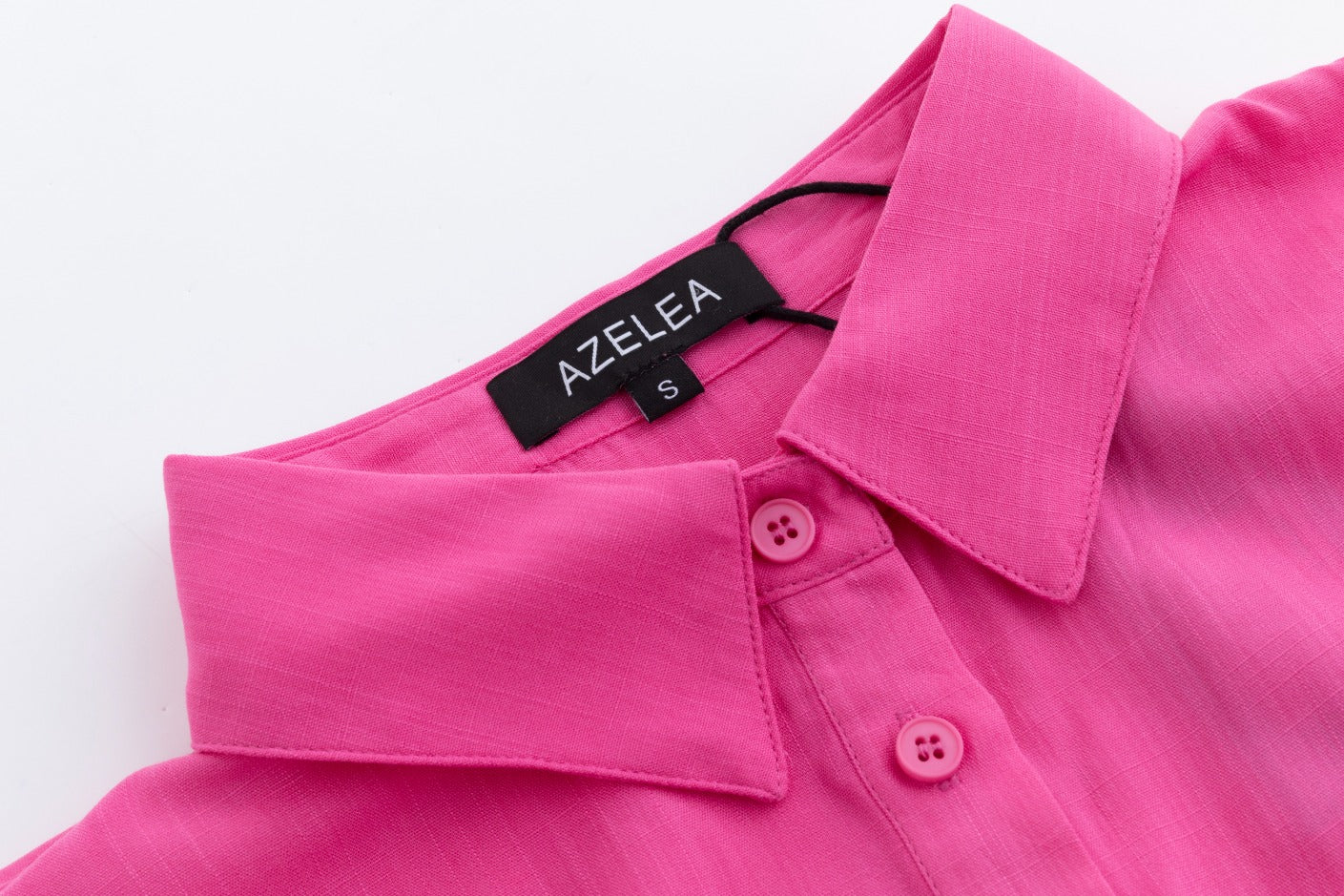 Pink Linen Blouse - Image 4