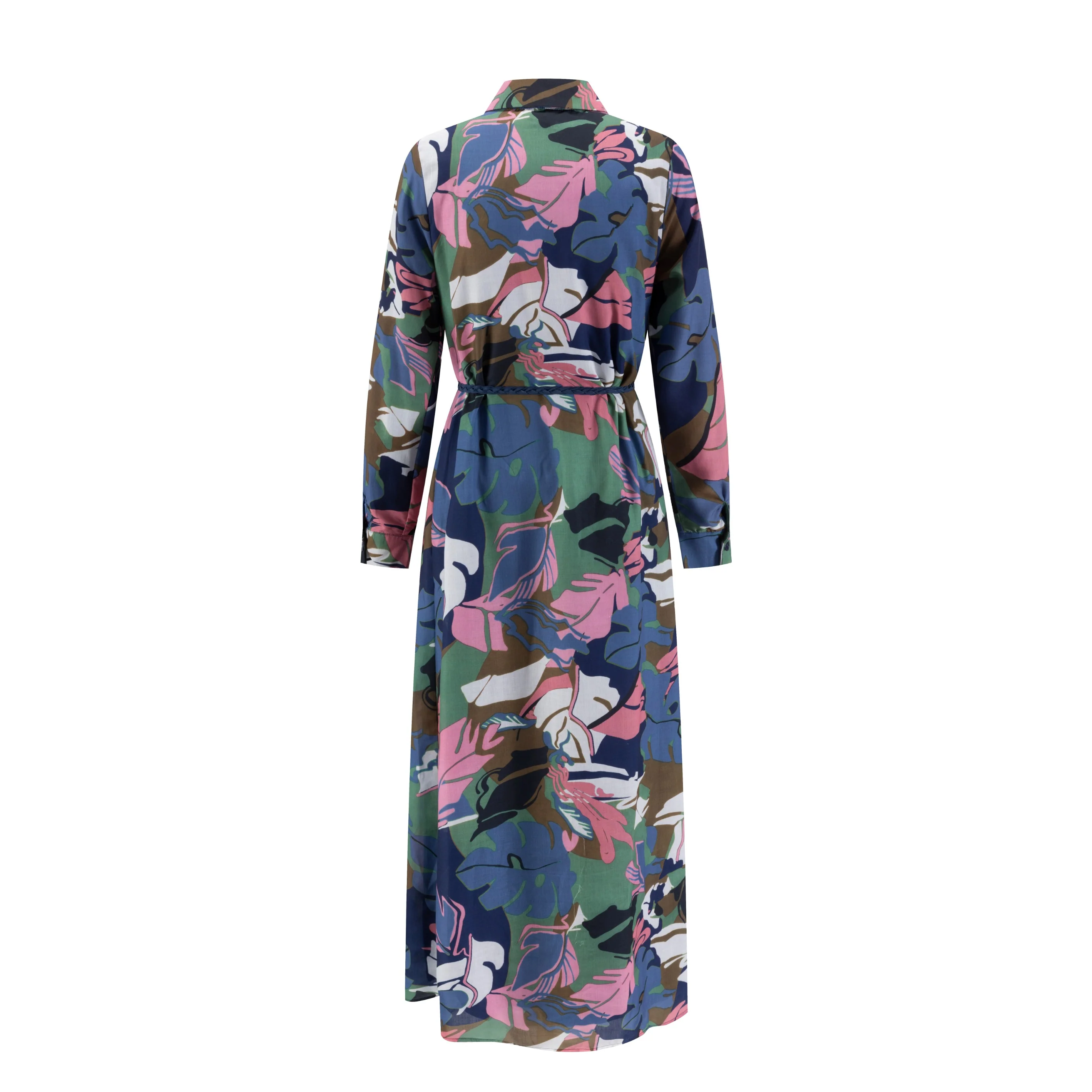 Multicolor Printed Shirt Dress - Image 3