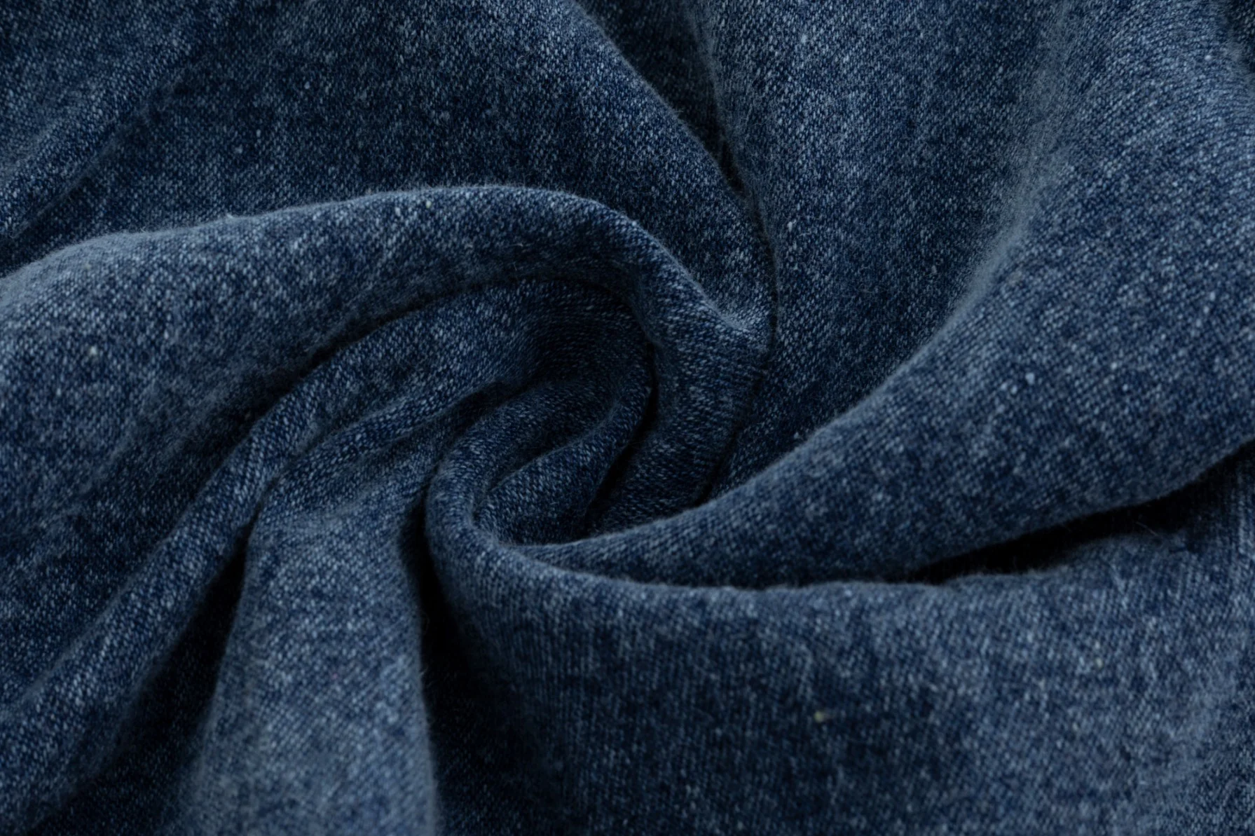 Dark Blue Denim Scrunch Bottom Shirt - Image 6