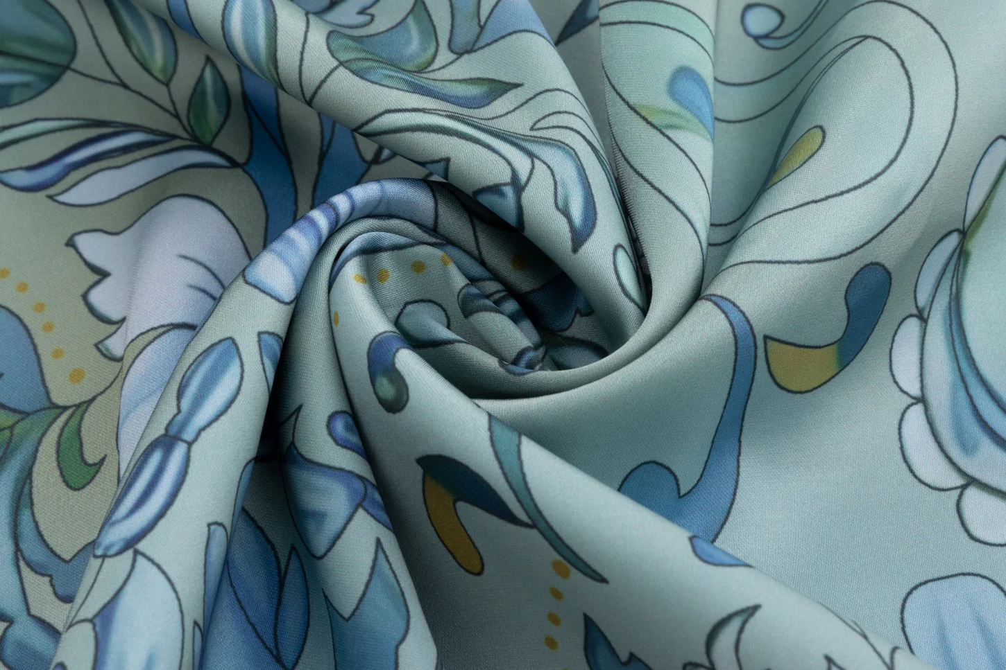 Lime Green Printed Paisley And Flowers Skirt - Image 6