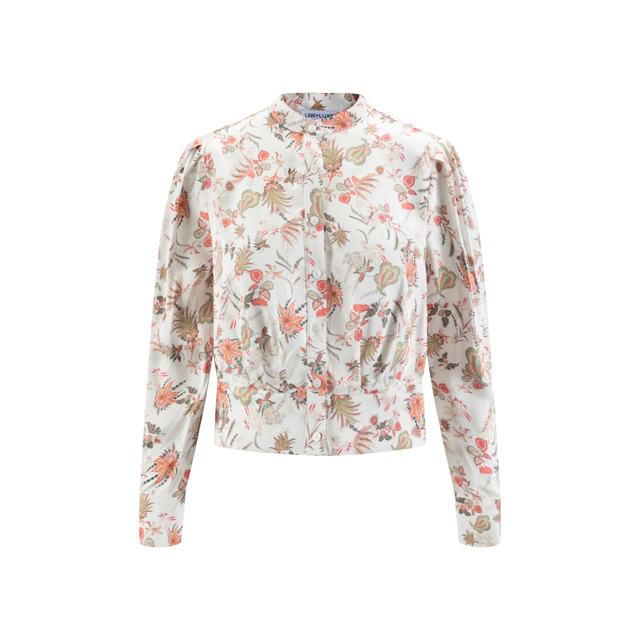 Multi Color Printed Satin Top - Image 2