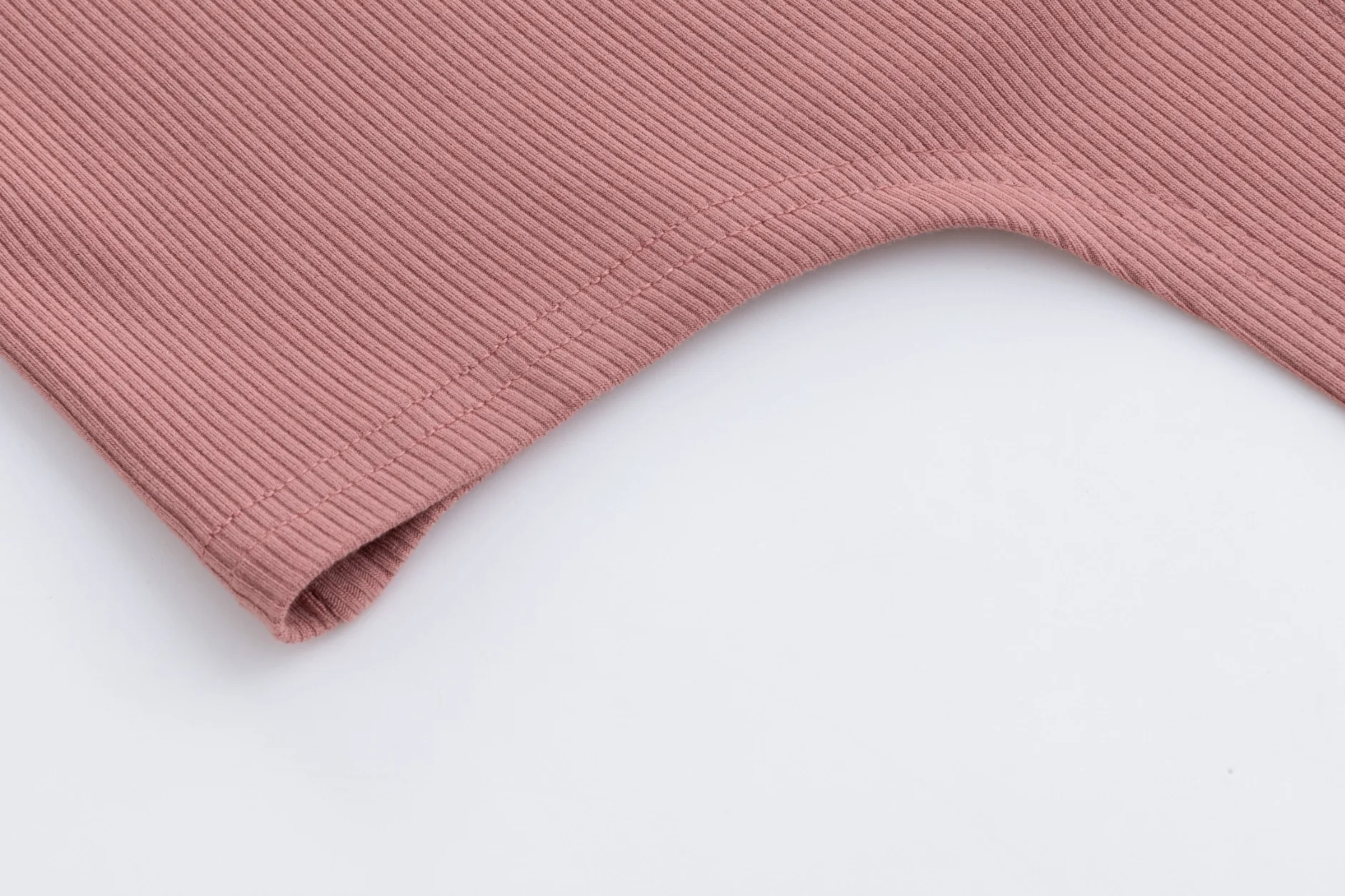 Pink Ribbed T-Shirt - Image 5