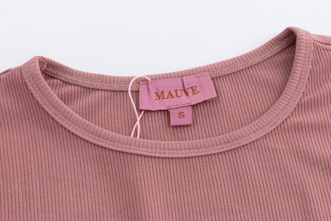 Pink Ribbed T-Shirt - Image 7