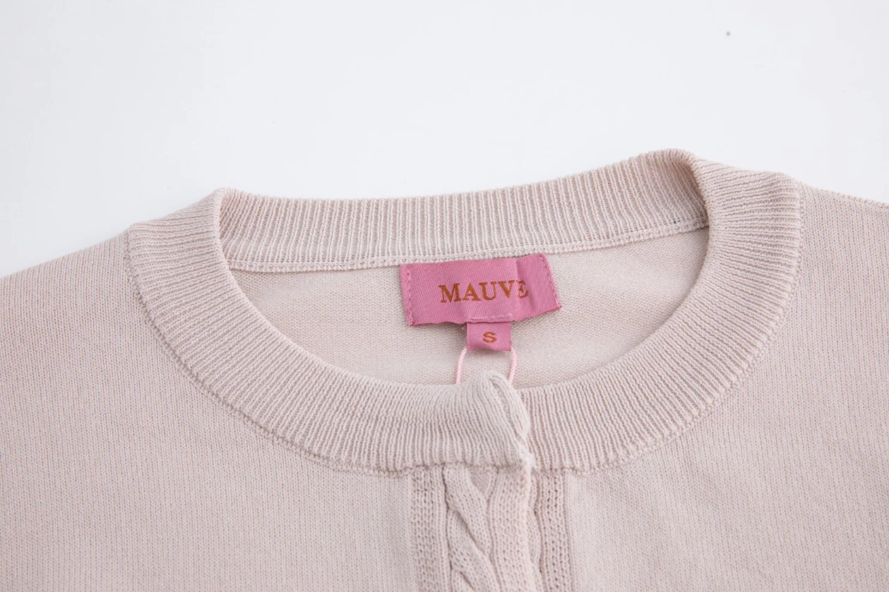 Light Pink Braided Cardigan - Image 7